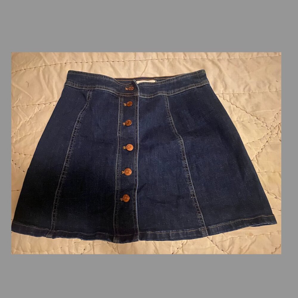Madewell denim mini skirt size 6